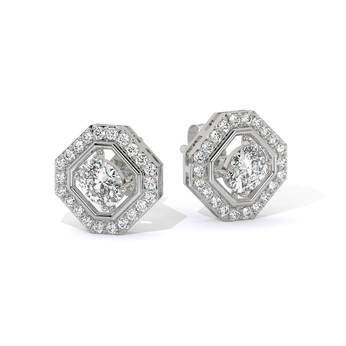 Prismara Glow Diamond Studs