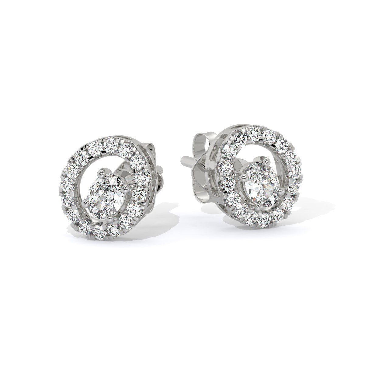 Radiara Loop Diamond Studs