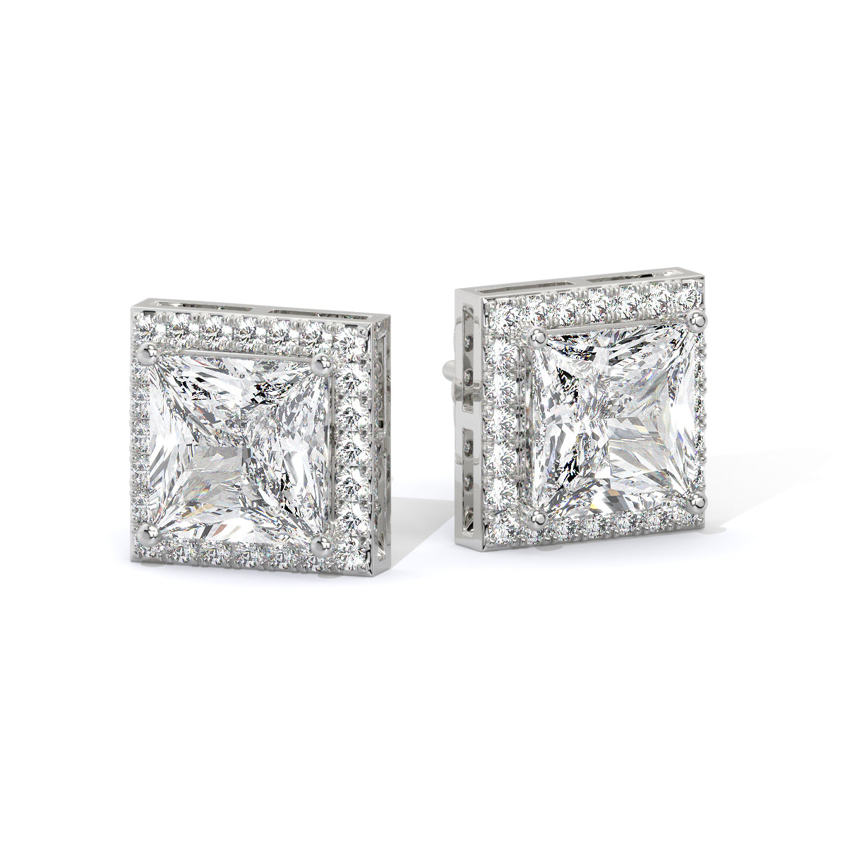 Crown Edge Diamond Studs
