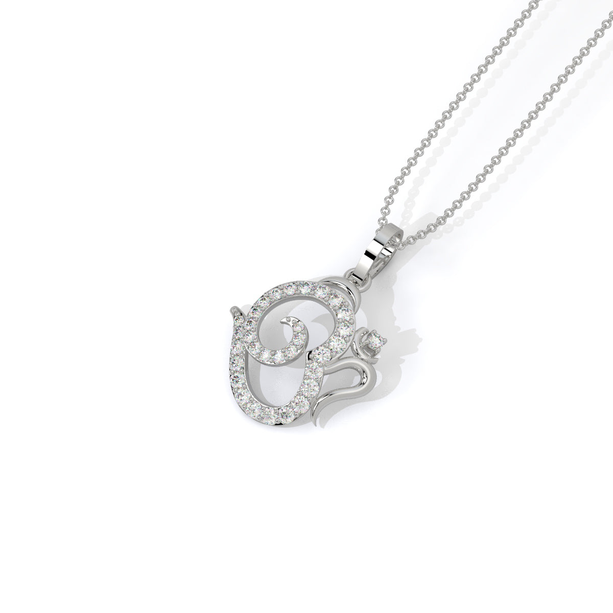 Divine Om Diamond Pendant