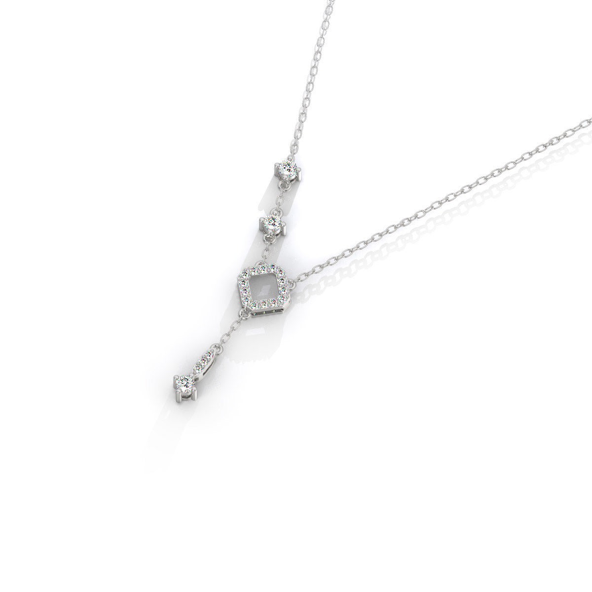 Stellar Prism Diamond Cascade Pendant