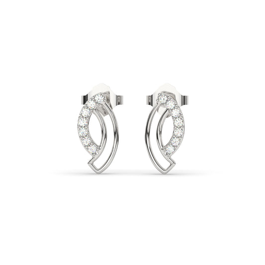 Swirl Diamond Studs