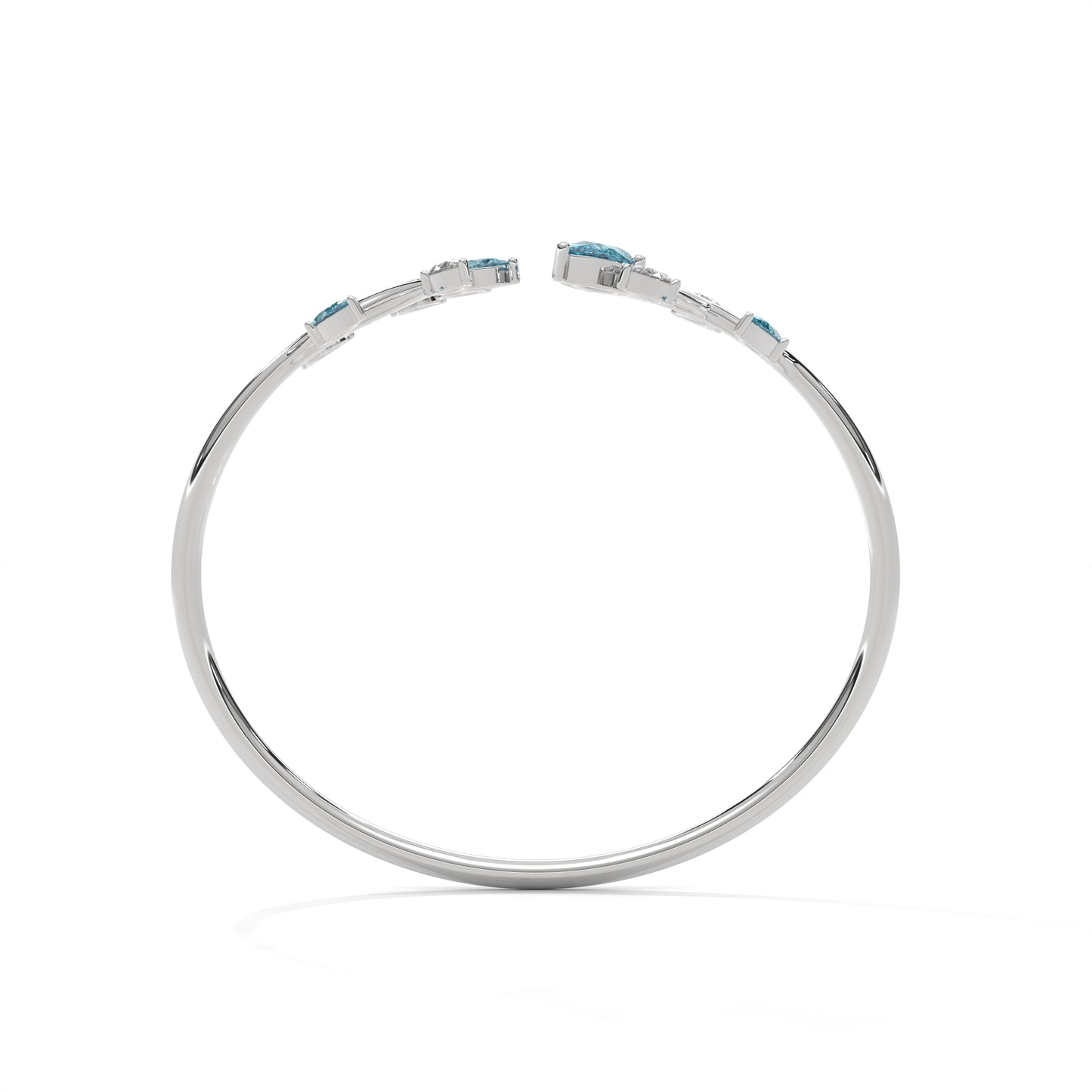 Crystal Tide Diamond Bangle