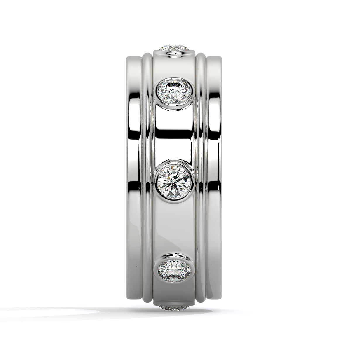 Two-Tone Diamond Eternity Ring