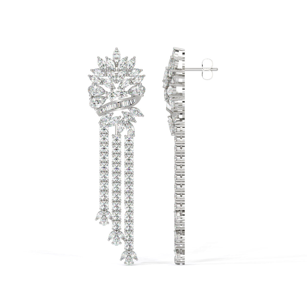Opaluxe Diamond Waterfall Dangles