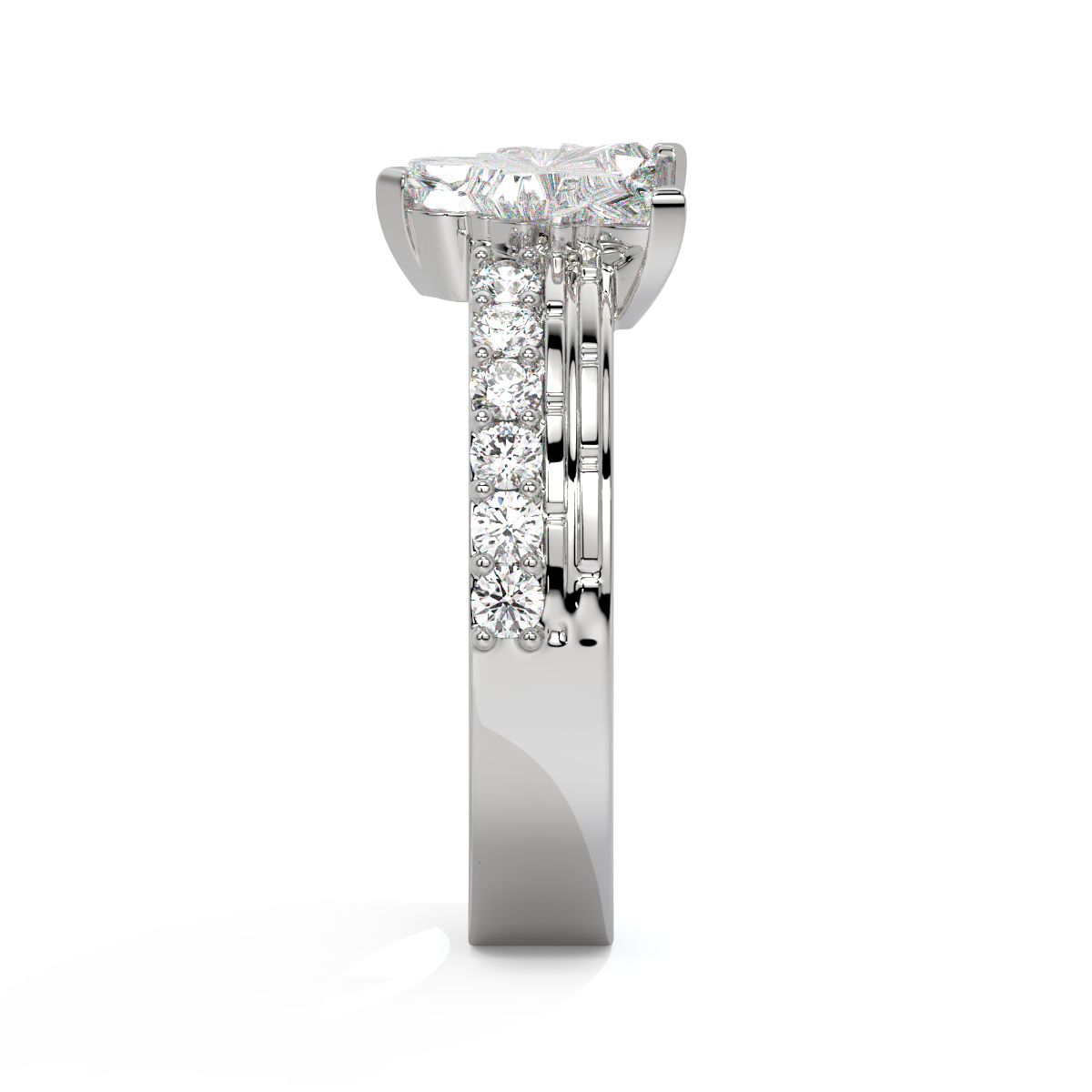 Bull-Cut Diamond Men's Ring