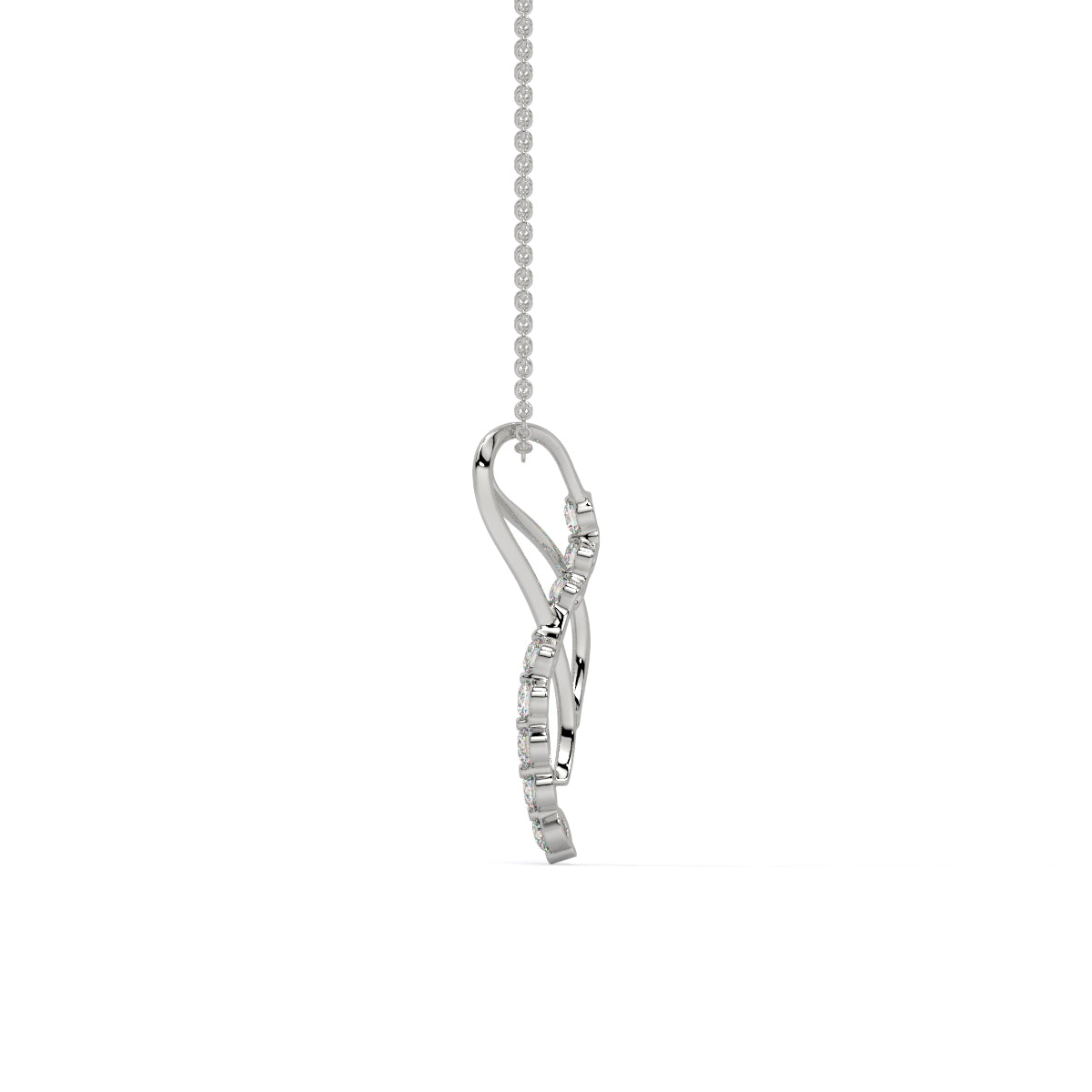 Twisting Diamond Flow Pendant