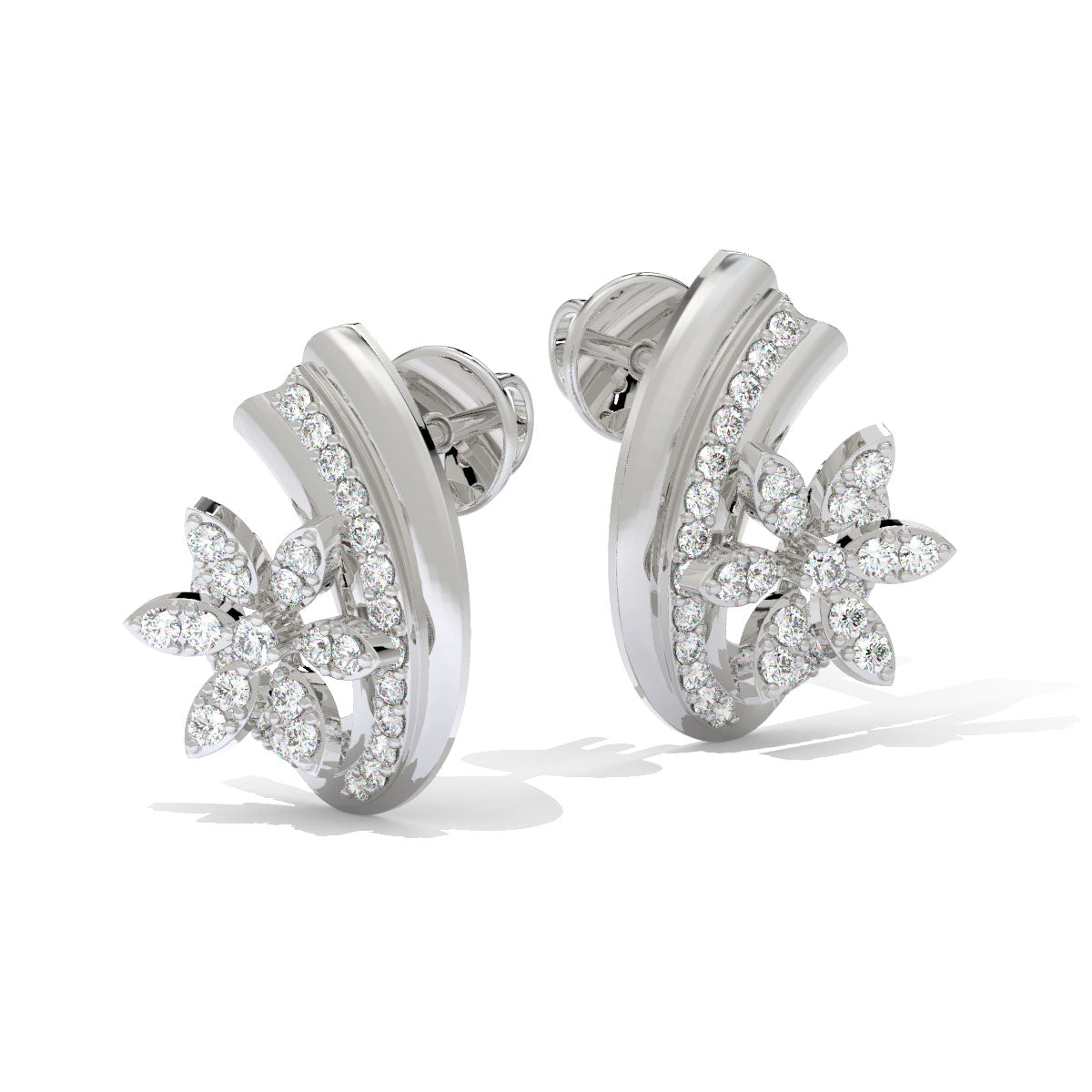 Blooming Radiance Diamond Studs