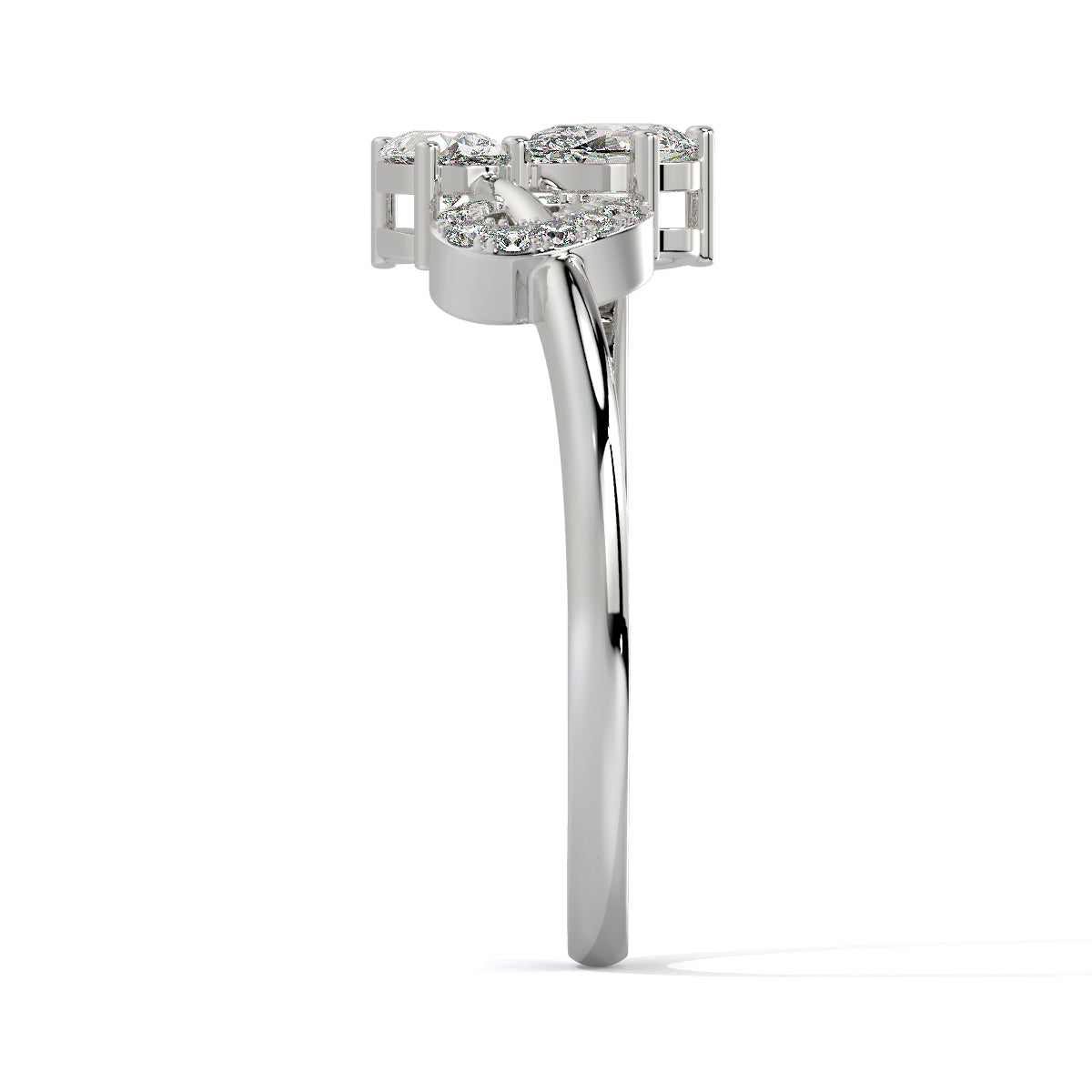 Flora Glint Petal Diamond Ring