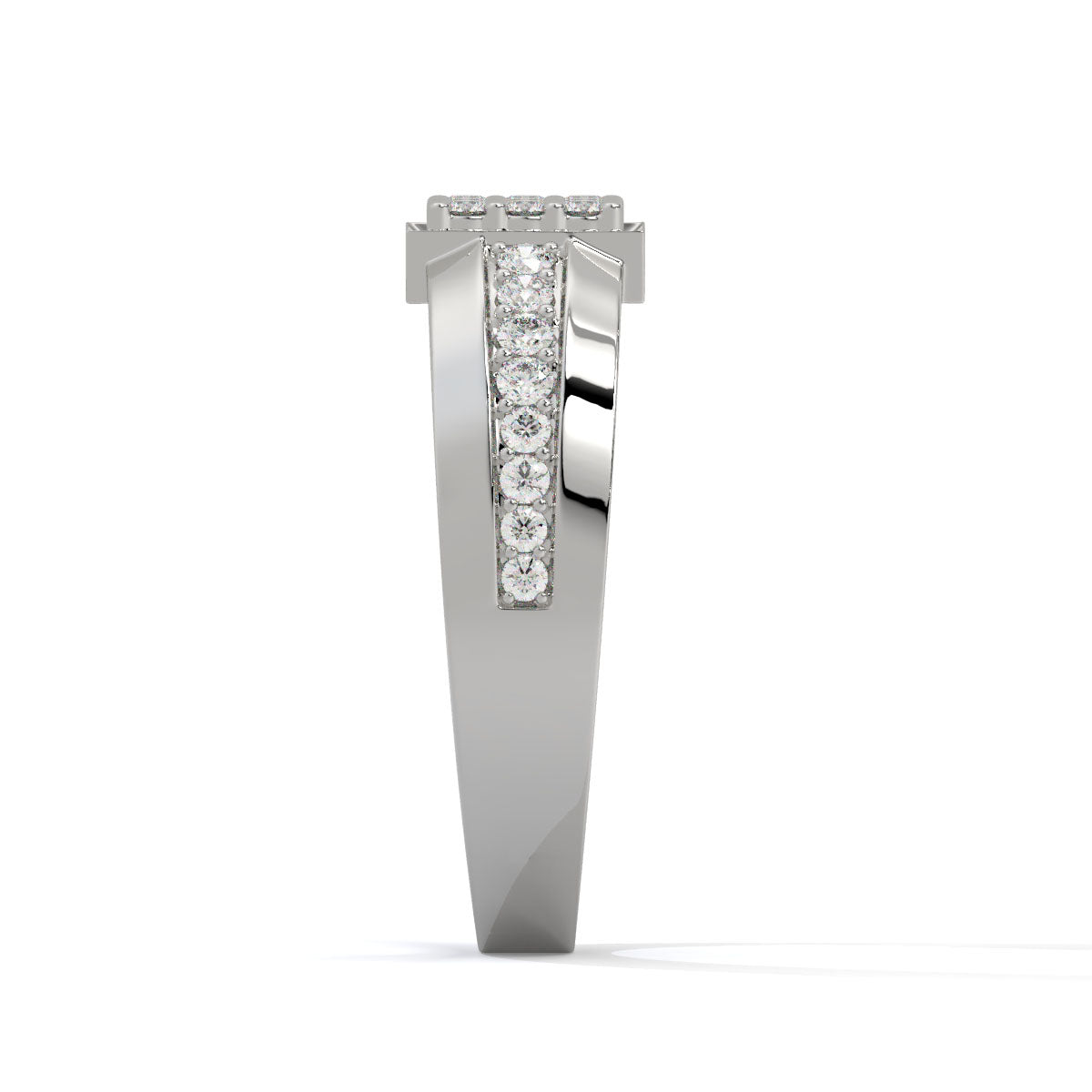 Royal Grid Men's Diamond Ring