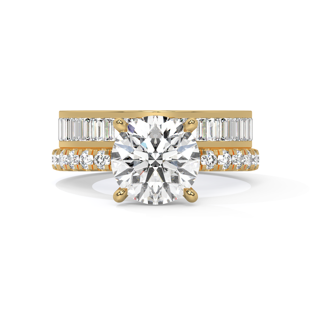 Crownlight Duo Bridal Bypass Ring
