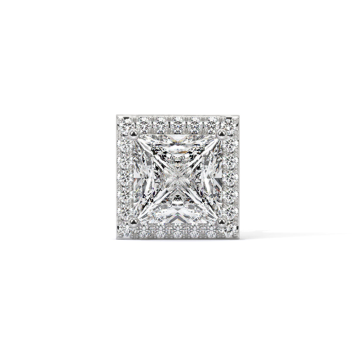 Crown Edge Men's Diamond Stud