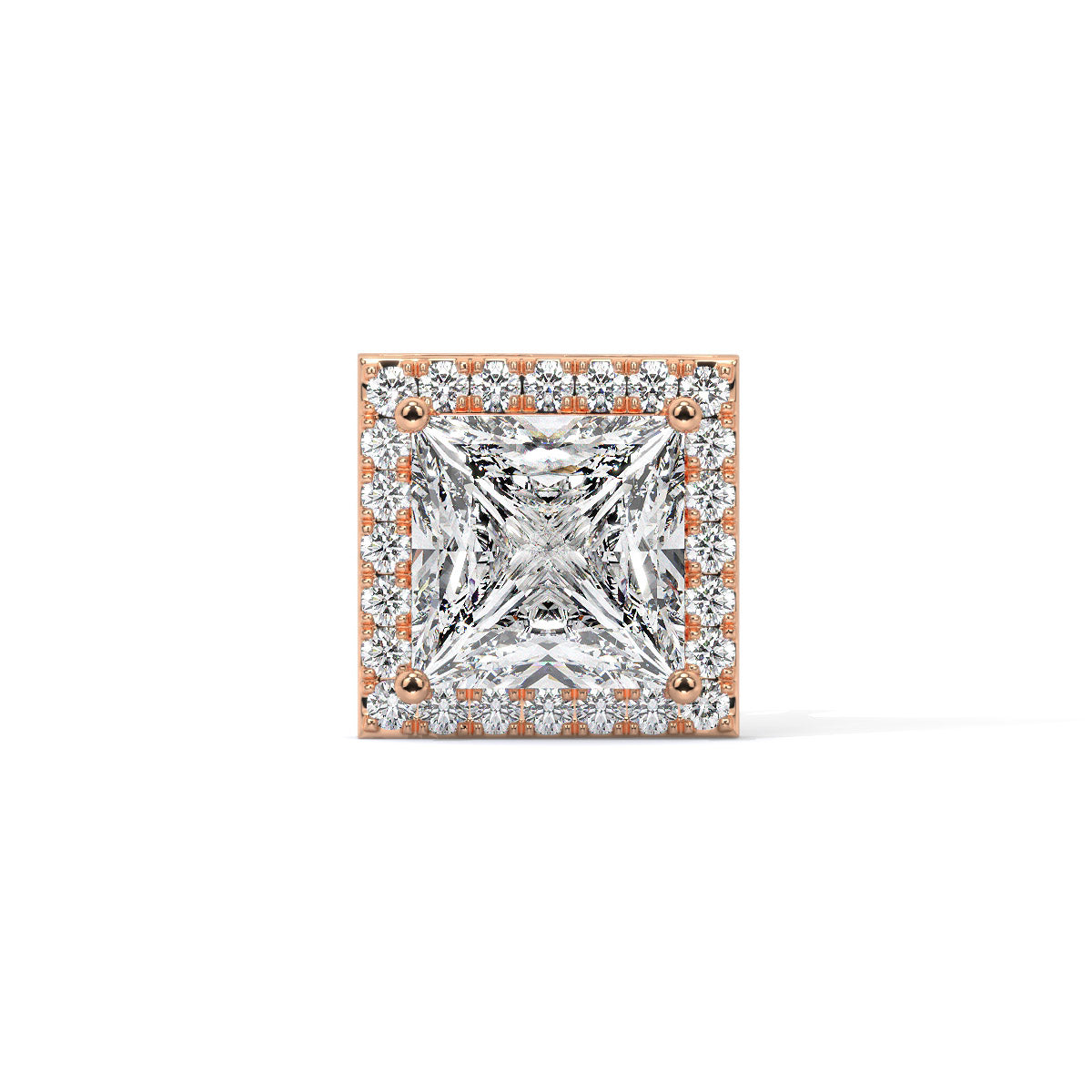 Crown Edge Men's Diamond Stud
