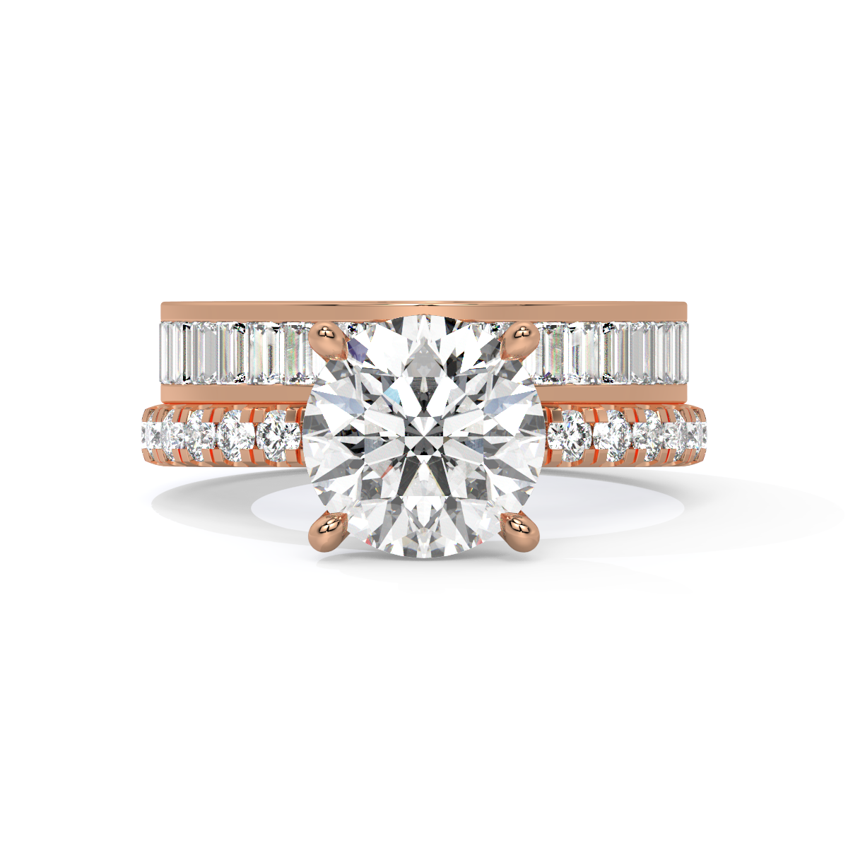 Crownlight Duo Bridal Bypass Ring