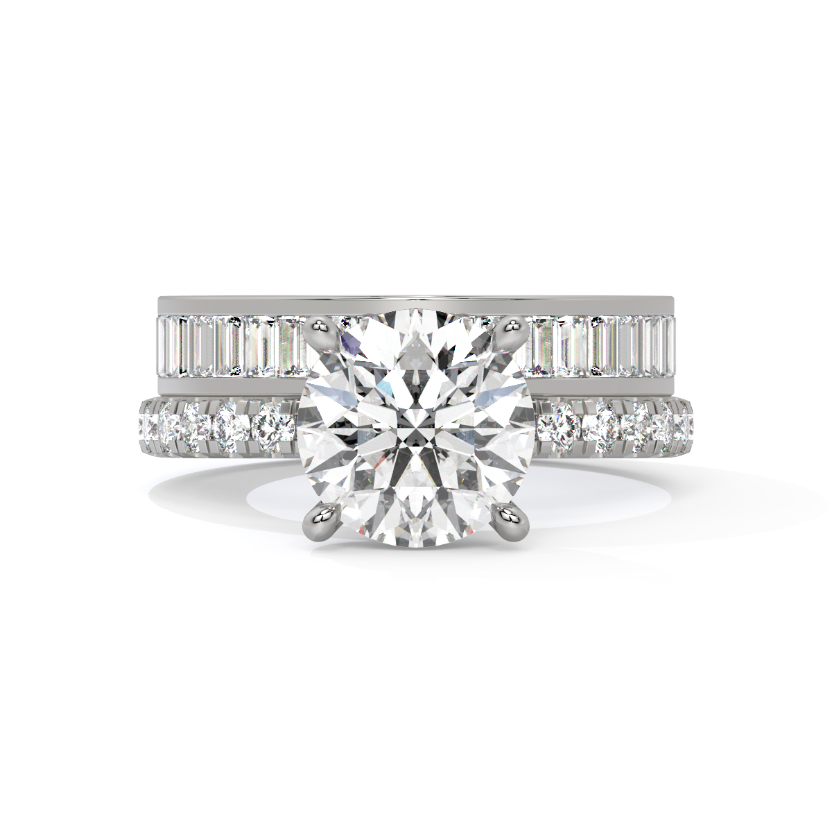 Crownlight Duo Bridal Bypass Ring