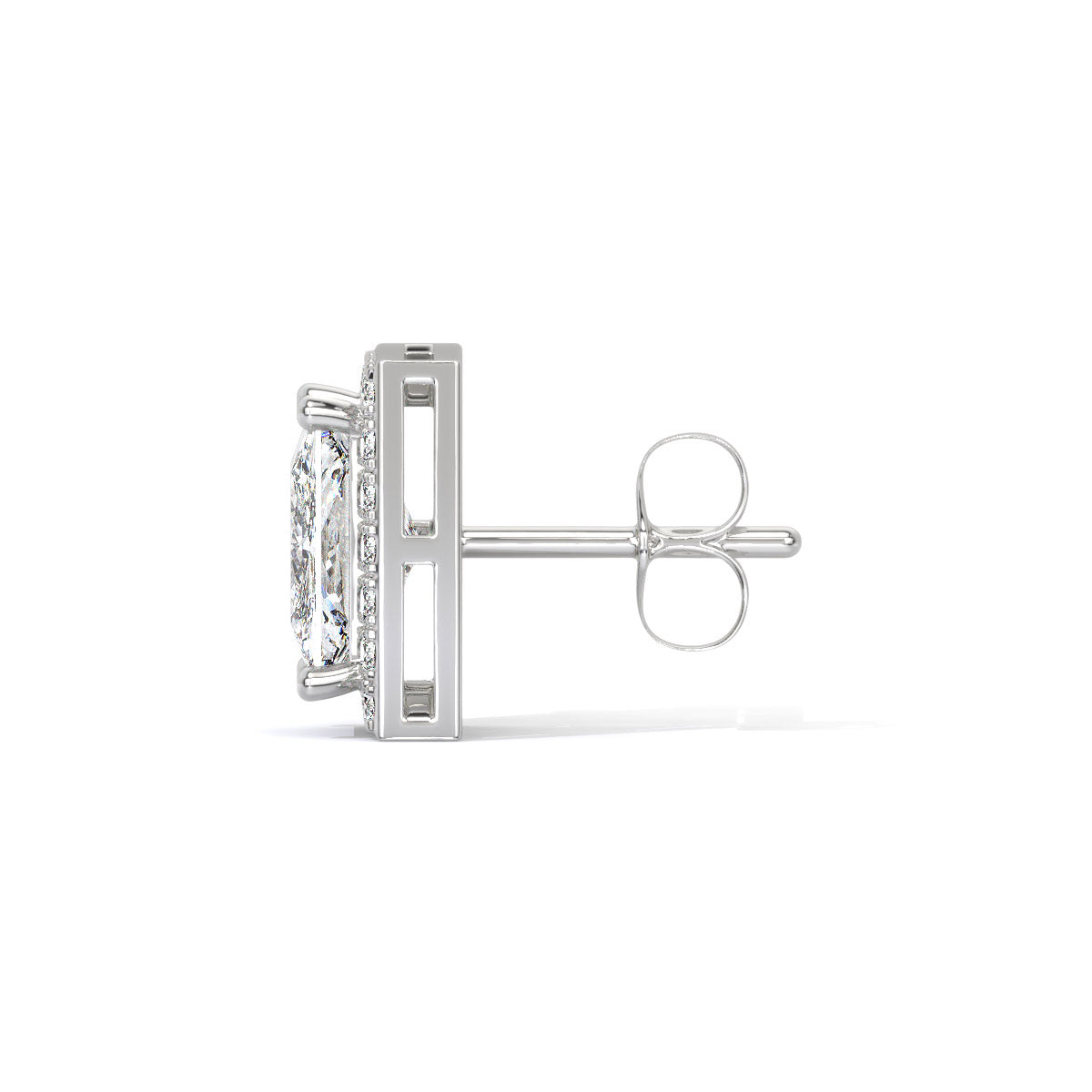 Crown Edge Men's Diamond Stud