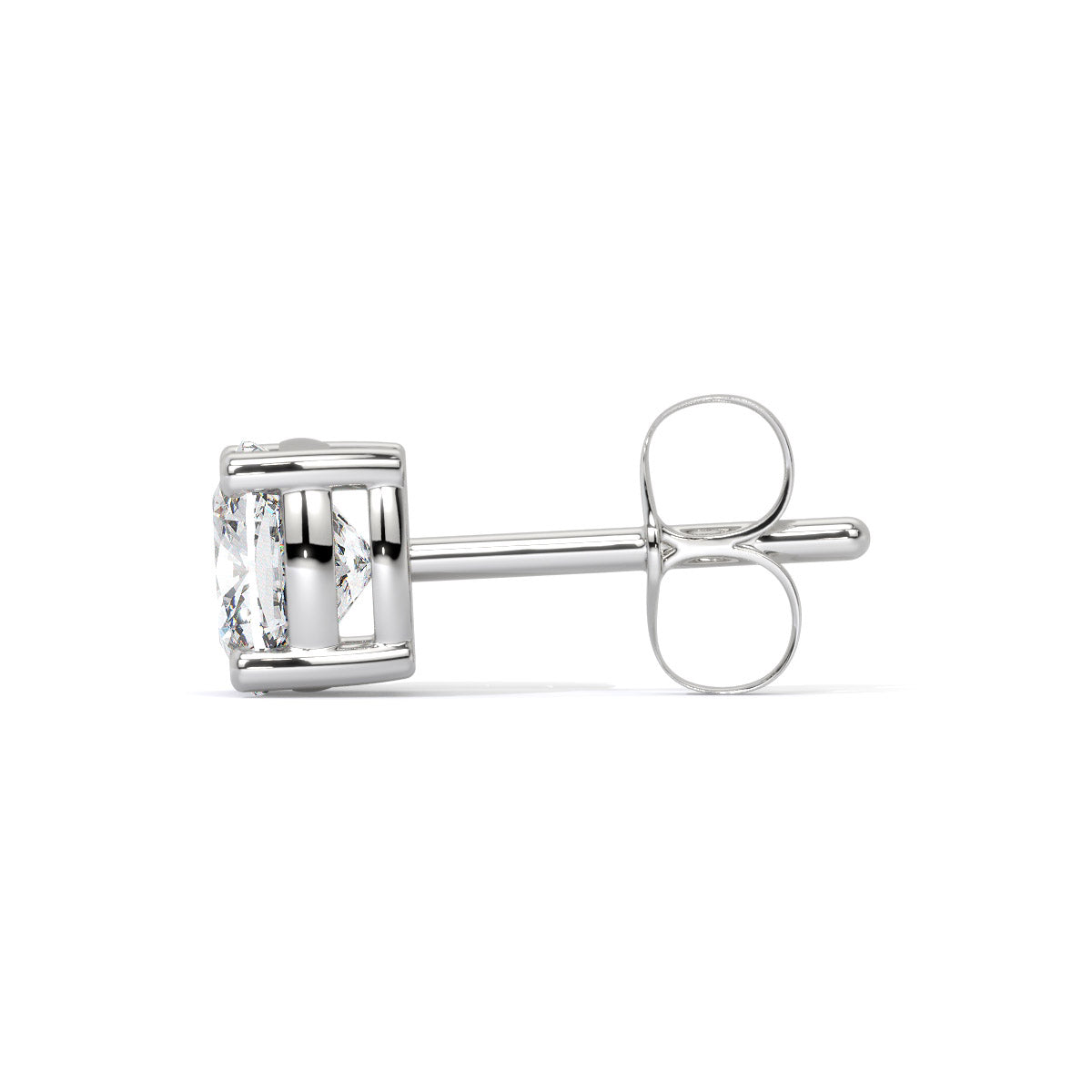 Cushion-Cut Men's Diamond Stud