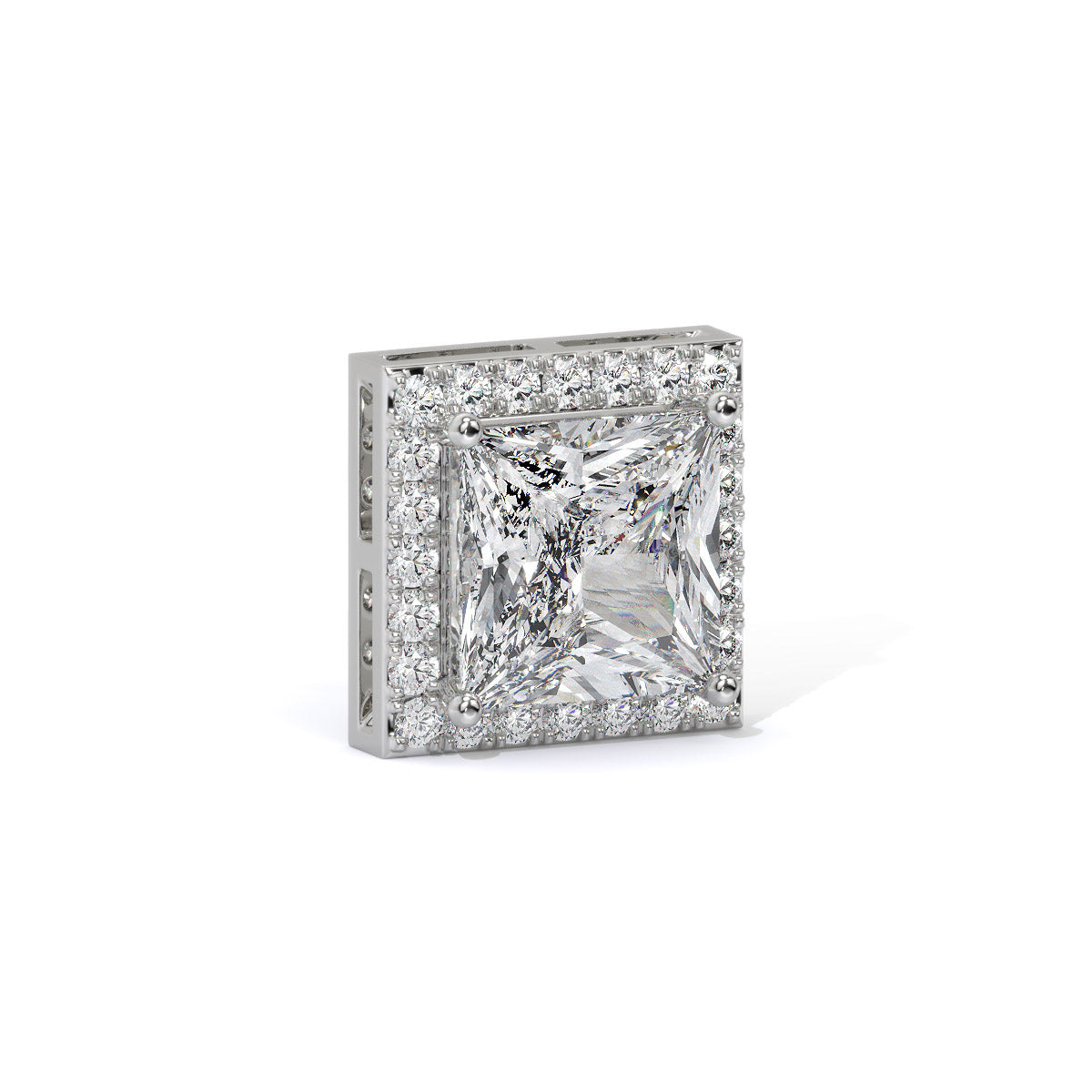 Crown Edge Men's Diamond Stud
