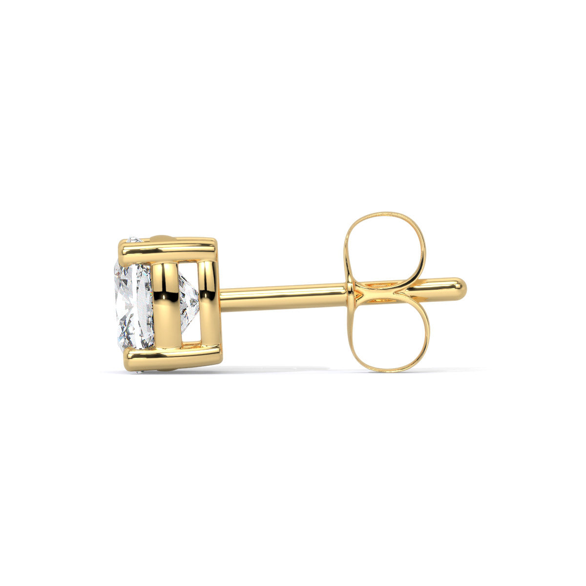 Cushion-Cut Men's Diamond Stud