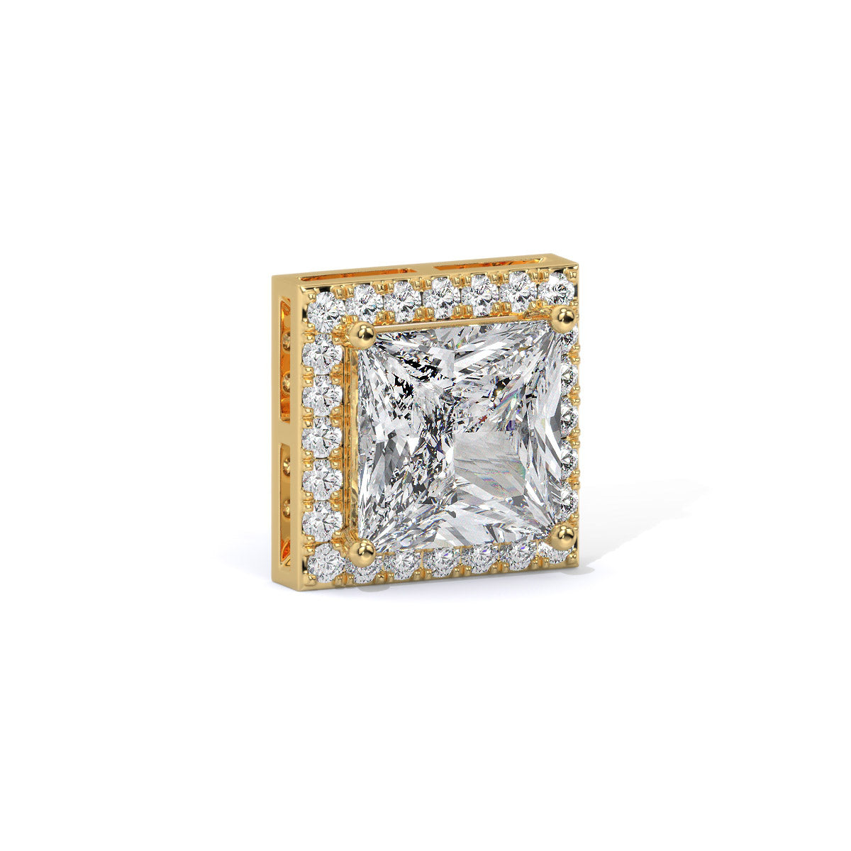 Crown Edge Men's Diamond Stud