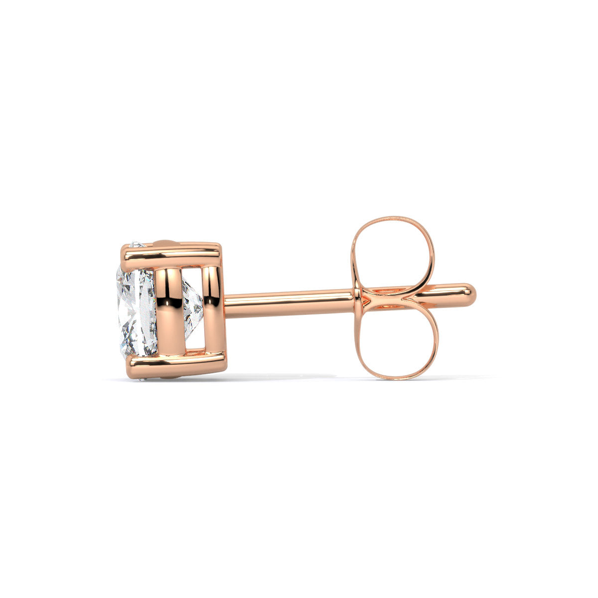 Cushion-Cut Men's Diamond Stud