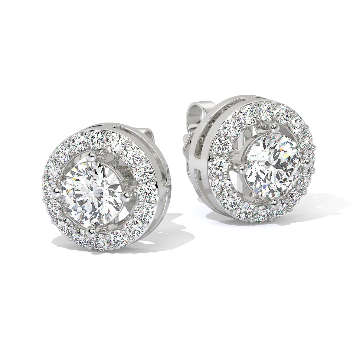 Halo Diamond Studs