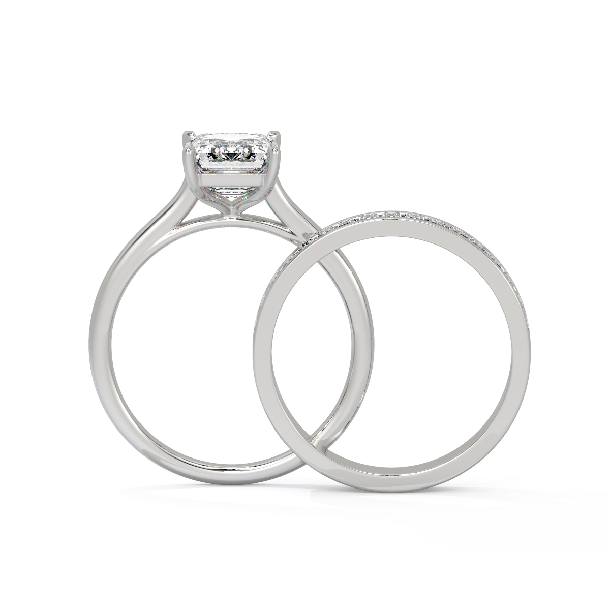 Royale Pathway Emerald-Cut Bypass Ring