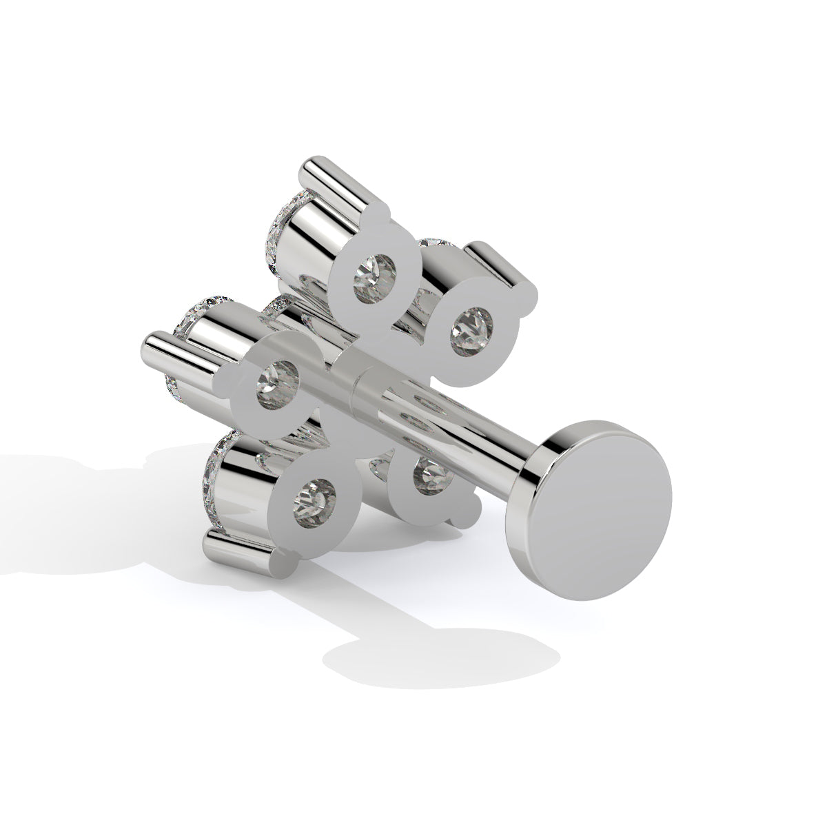 Radiant Starburst Diamond Nose Pin