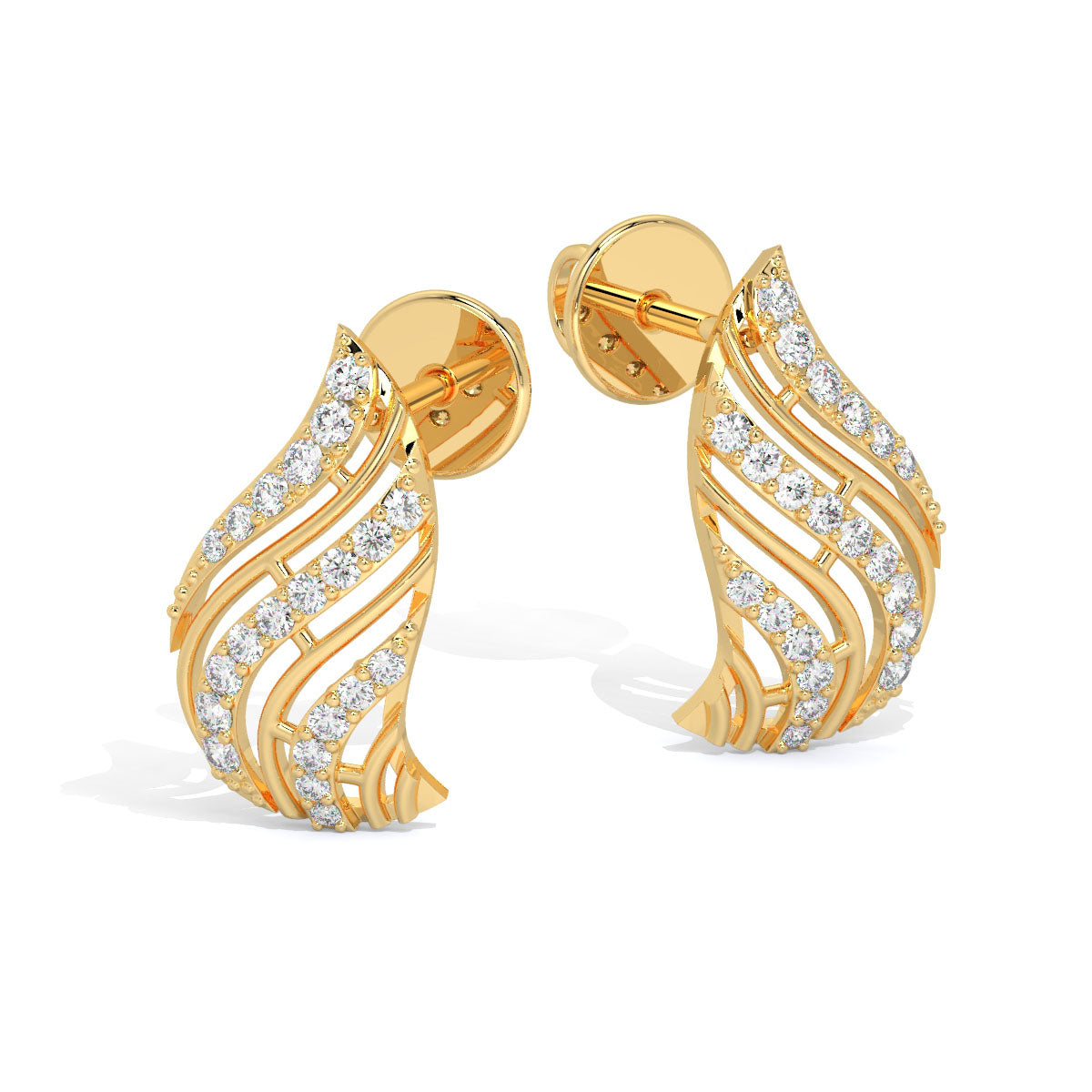 Radiant Cascade Diamond Studs