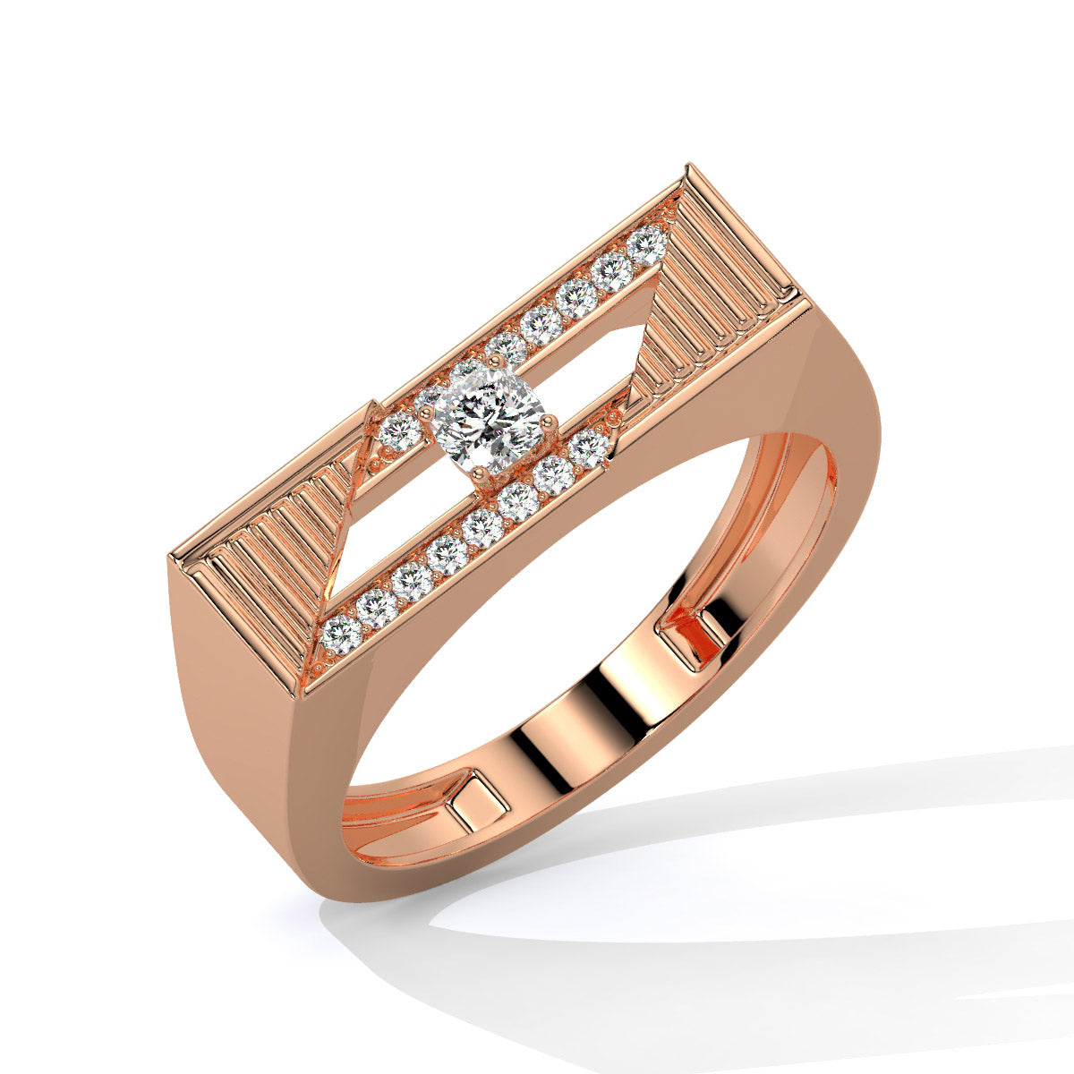 Prismarc Linear Glow Men's Diamond Ring