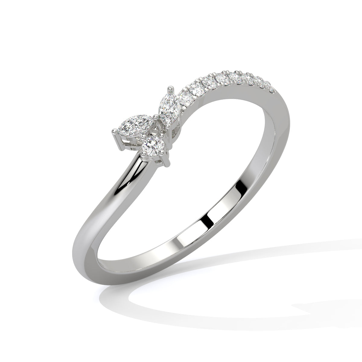 Butterfly Gleam Diamond Elegance Ring