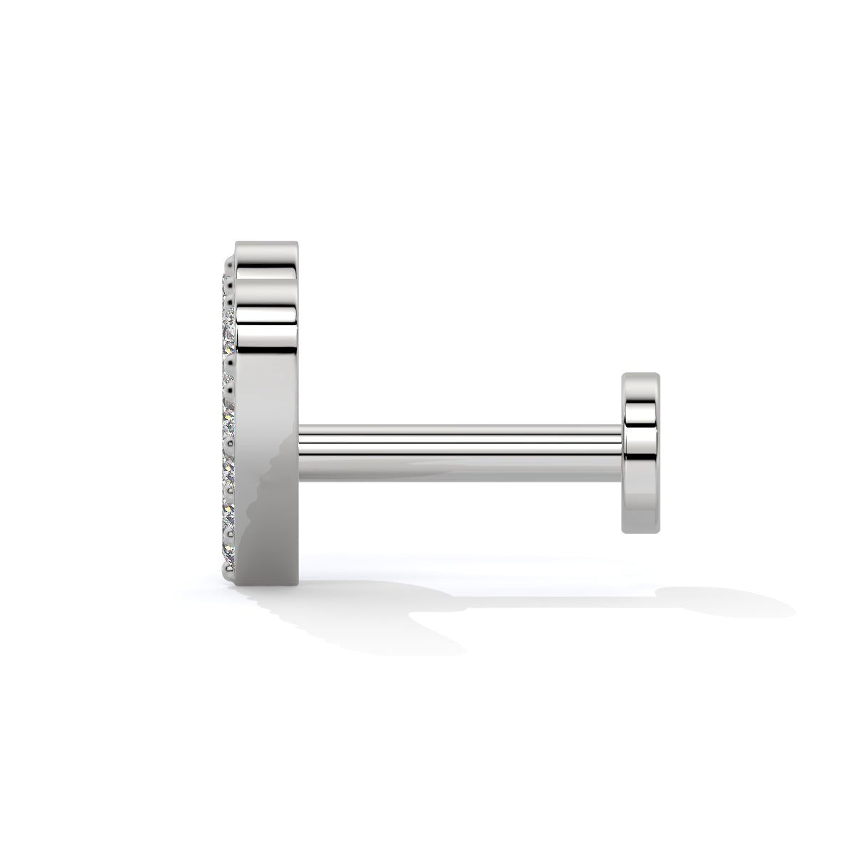 HeartGlow Diamond Nose Pin