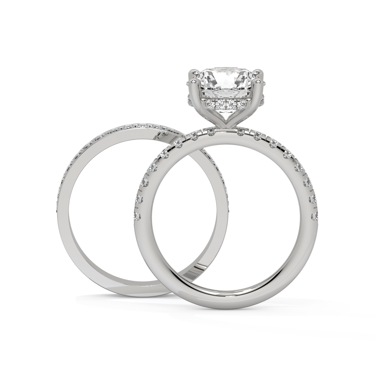 Crownlight Duo Bridal Bypass Ring