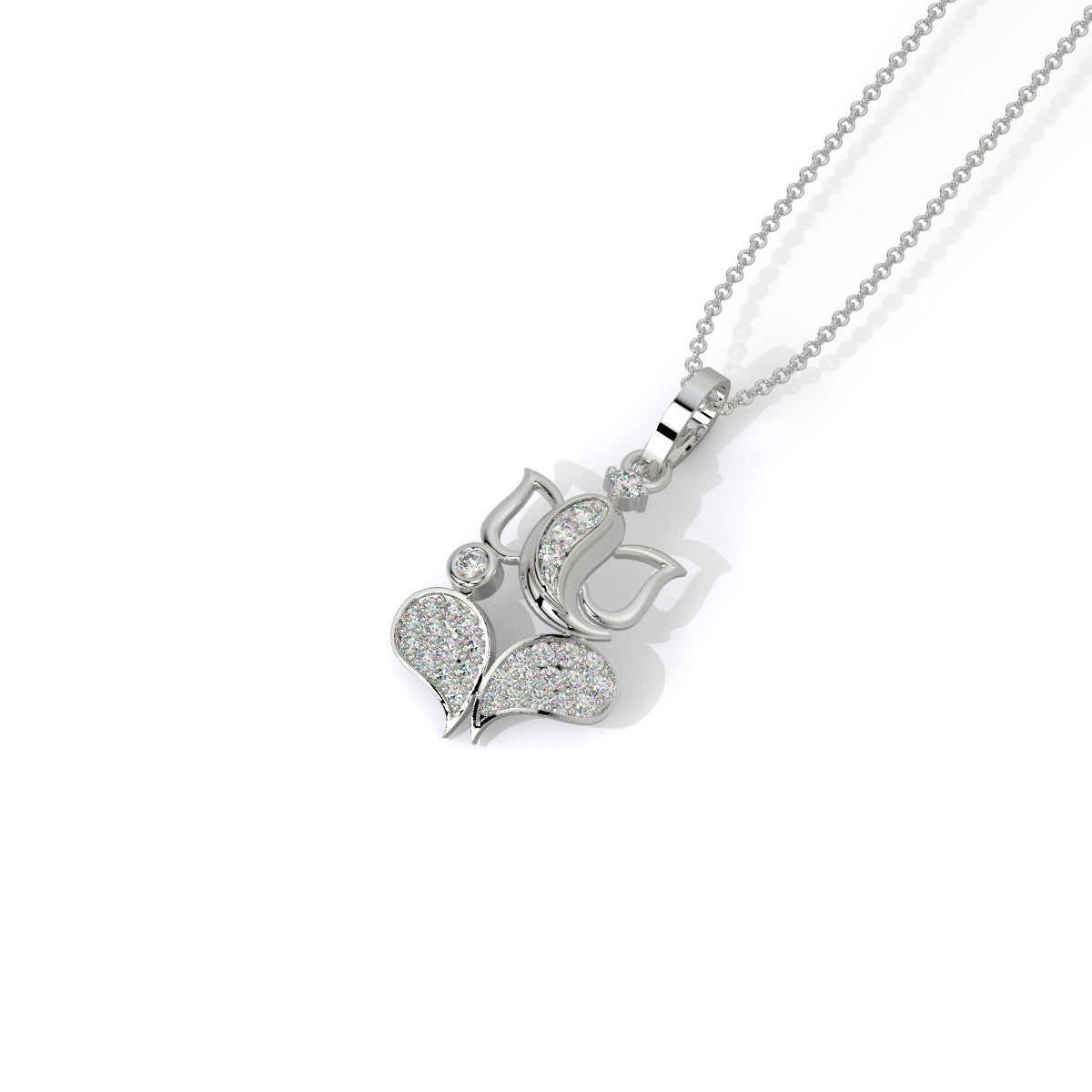 Blessed Lord Ganesha Diamond Pendant