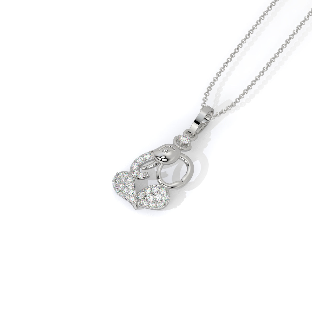 Divine Lord Ganesha Diamond Pendant