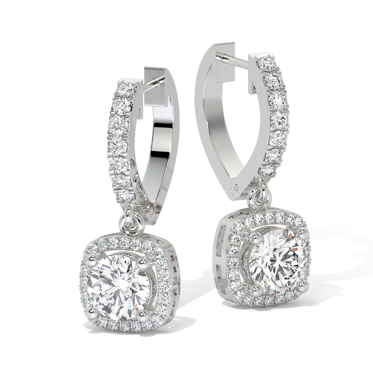 Twinkle Frame Diamond Danglers