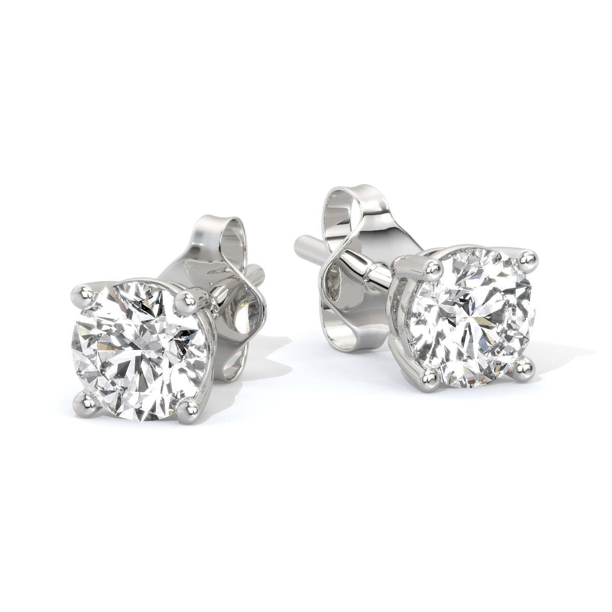 Round-Cut Diamond Studs