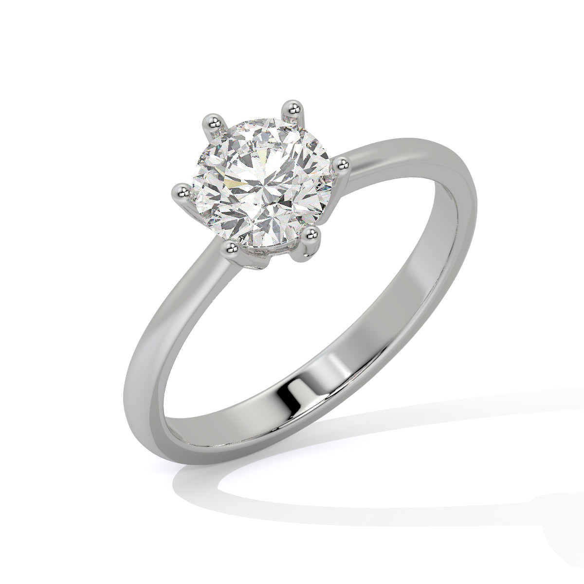 Round-Cut Diamond Solitaire Ring