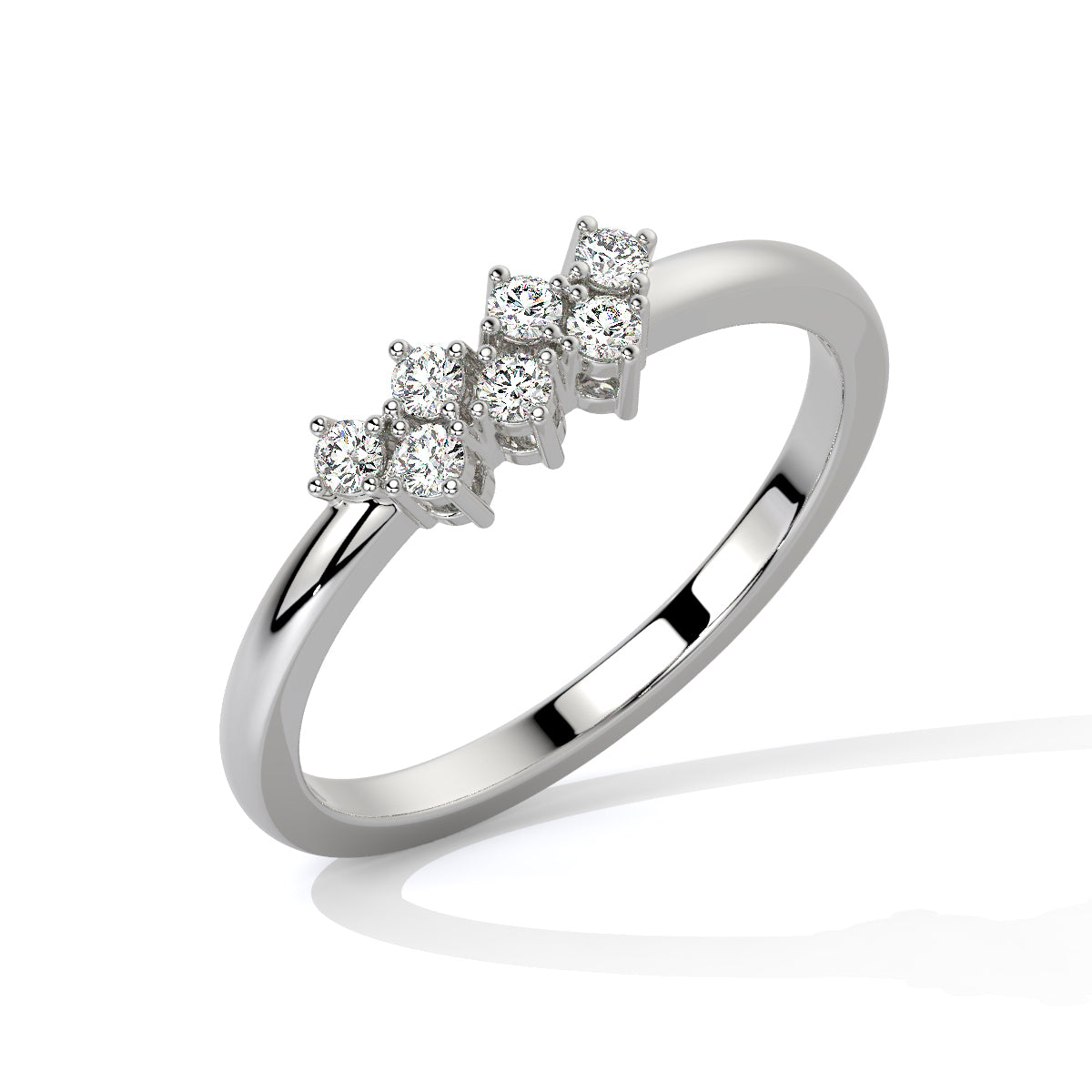 Stellar Array Diamond Accent Ring