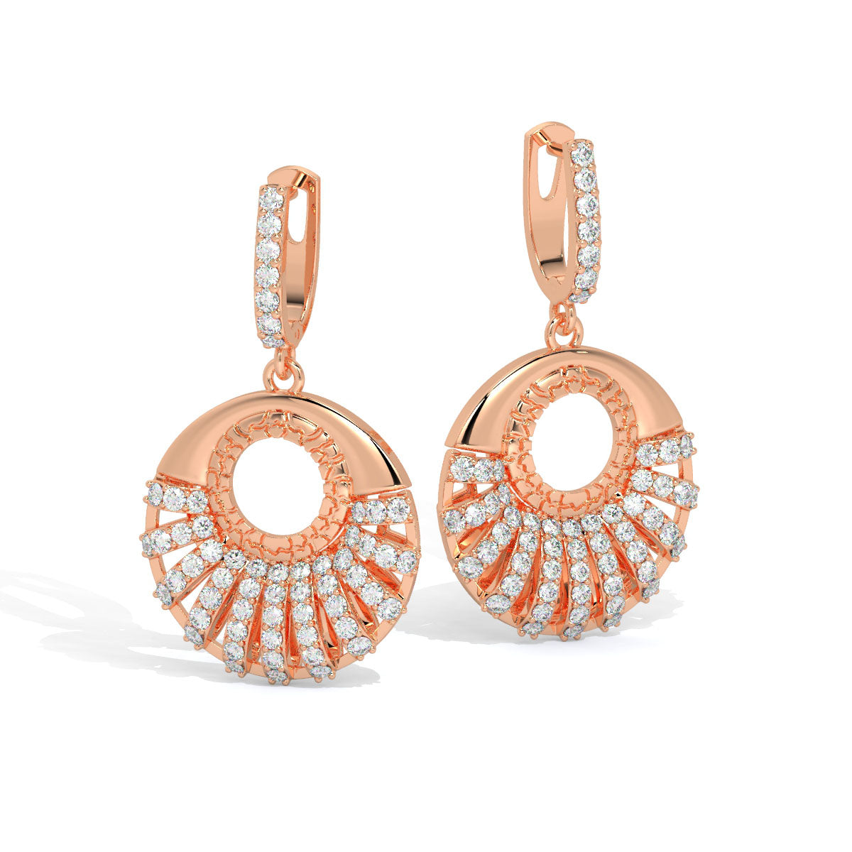 Radiance Sunburst Diamond Danglers