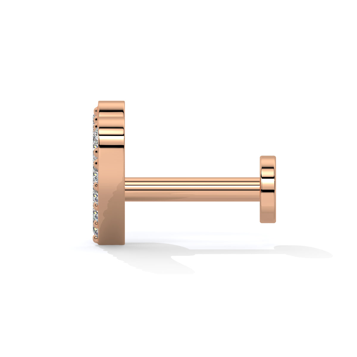 HeartGlow Diamond Nose Pin