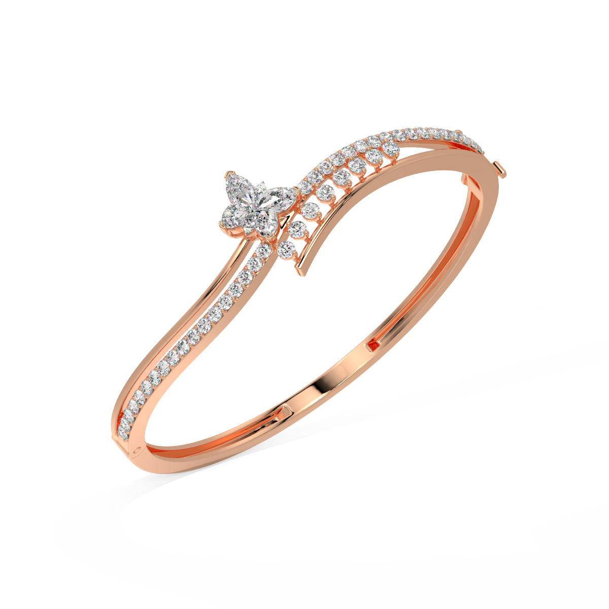 Charmelle Butterfly Glow Diamond Bracelet