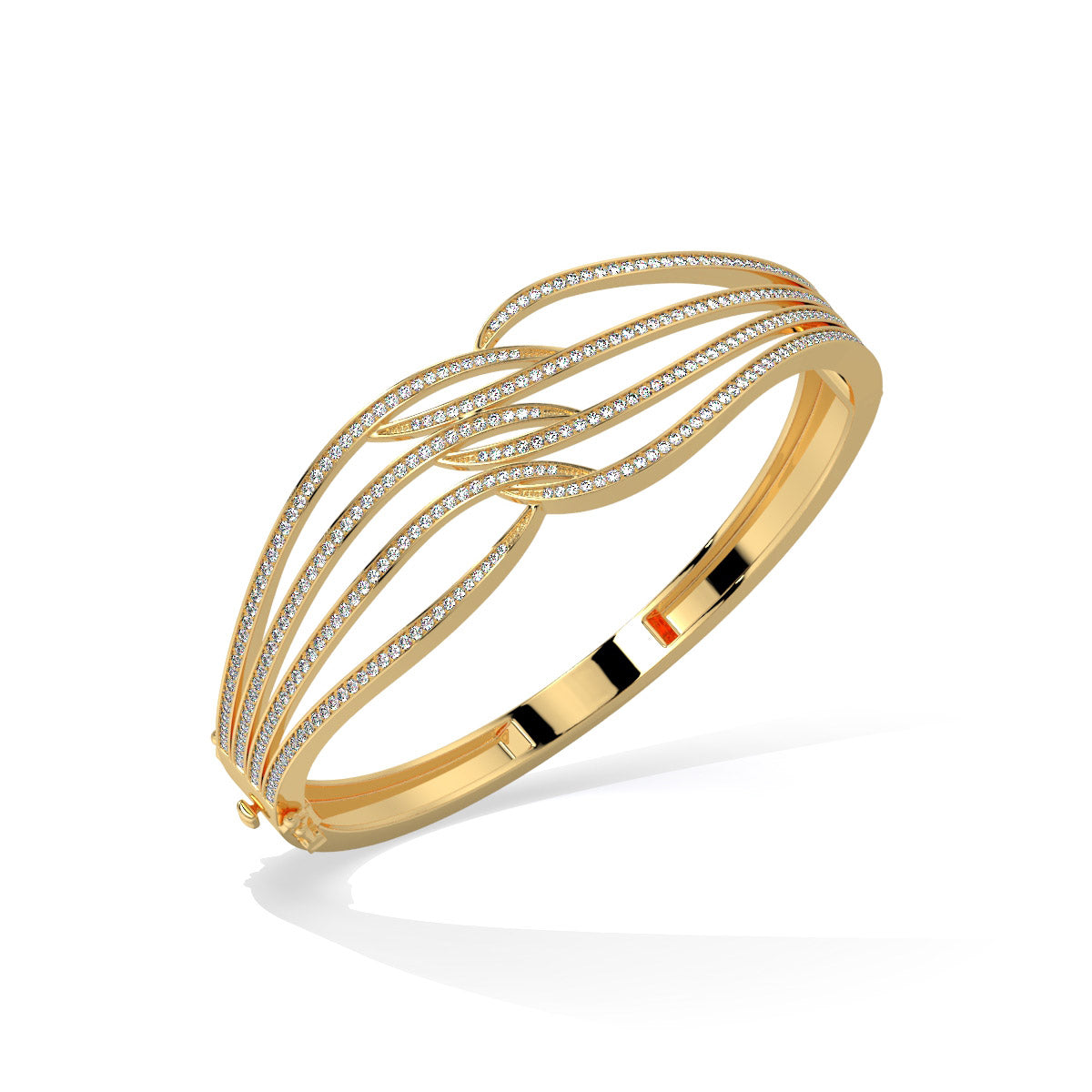 Serenique Interlace Diamond Bangle
