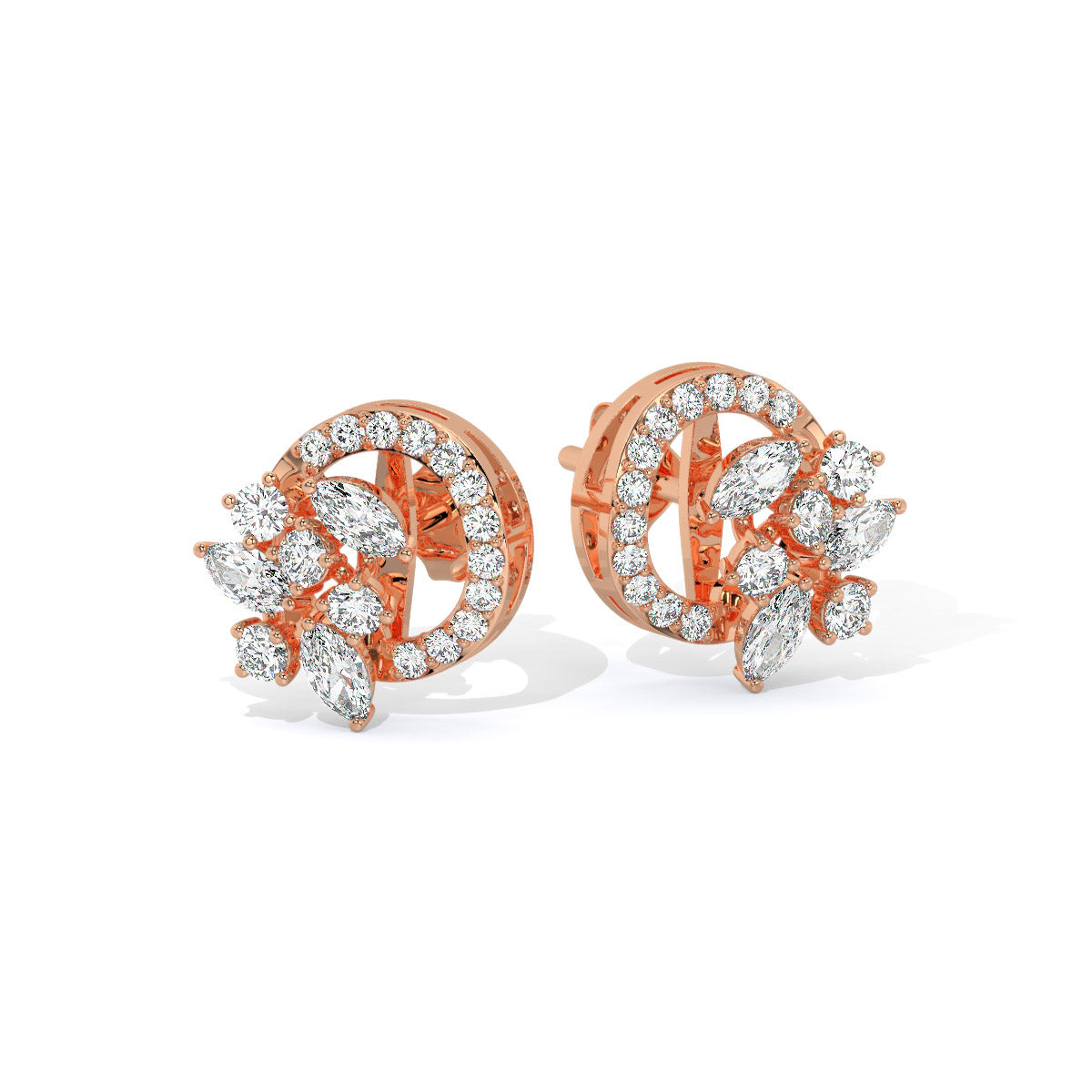 Virelia Bloom Diamond Studs