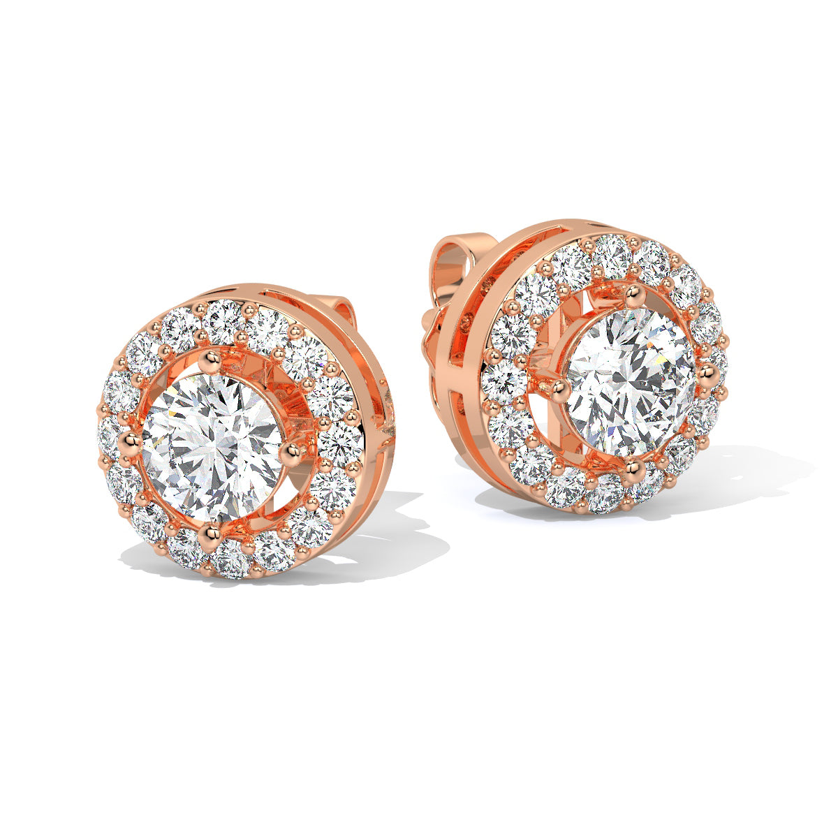 Halo Diamond Studs