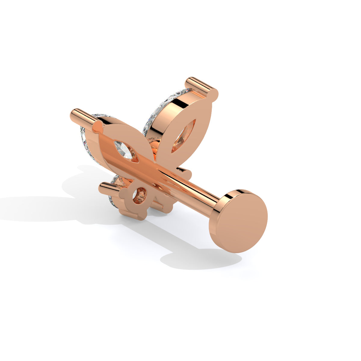 Butterfly Bliss Diamond Nose Pin