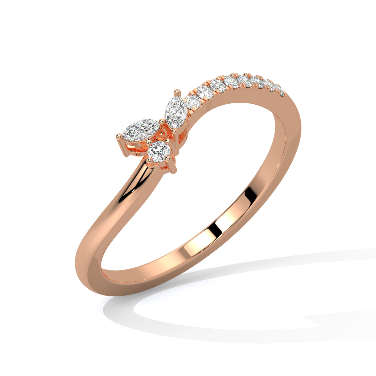 Butterfly Gleam Diamond Elegance Ring