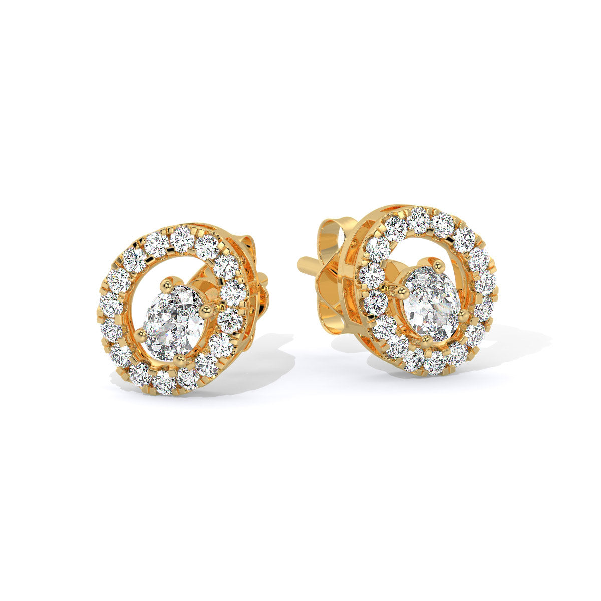 Radiara Loop Diamond Studs