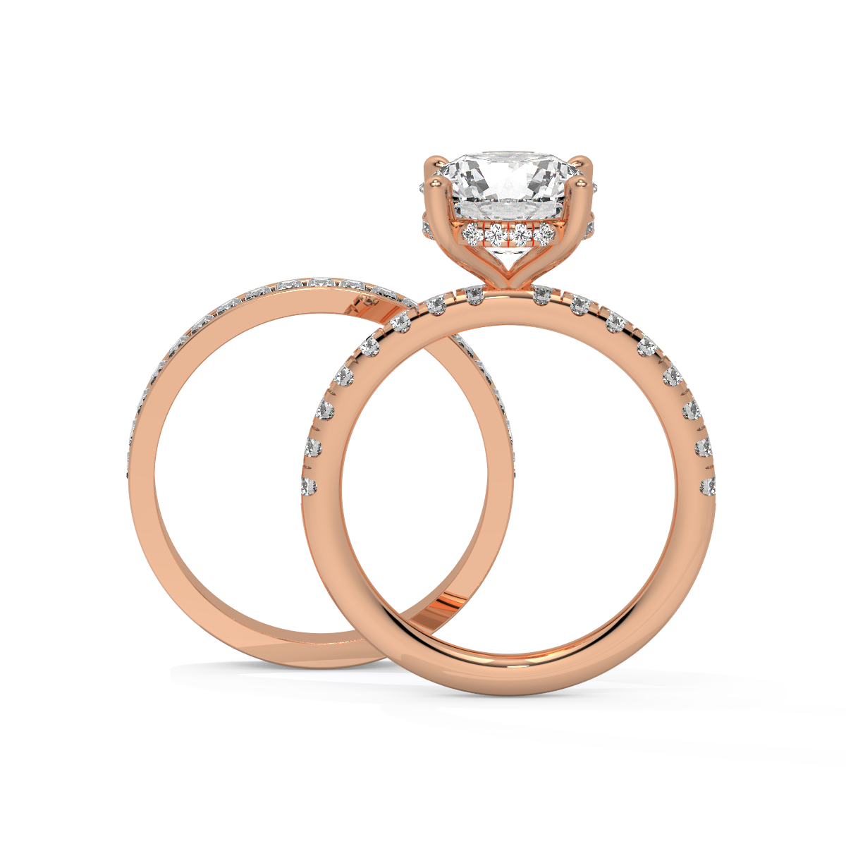 Crownlight Duo Bridal Bypass Ring