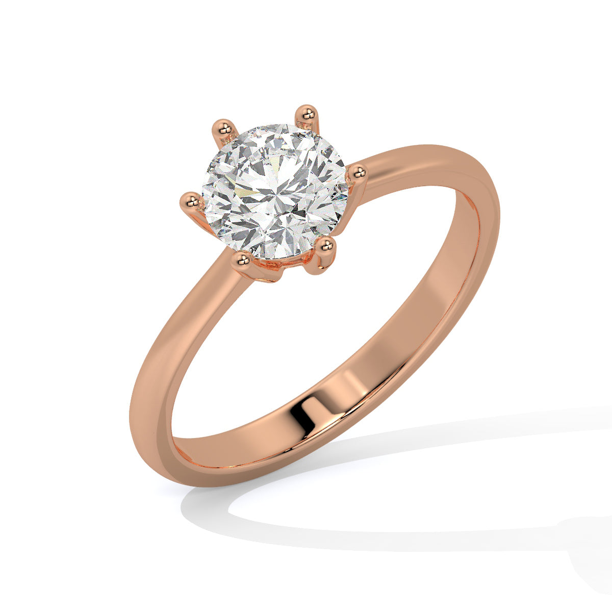 Round-Cut Diamond Solitaire Ring